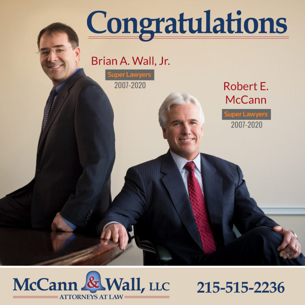 Philadelphia Car Accident Lawyers are pleased to be named to the list of 2020 Super Lawyers. 