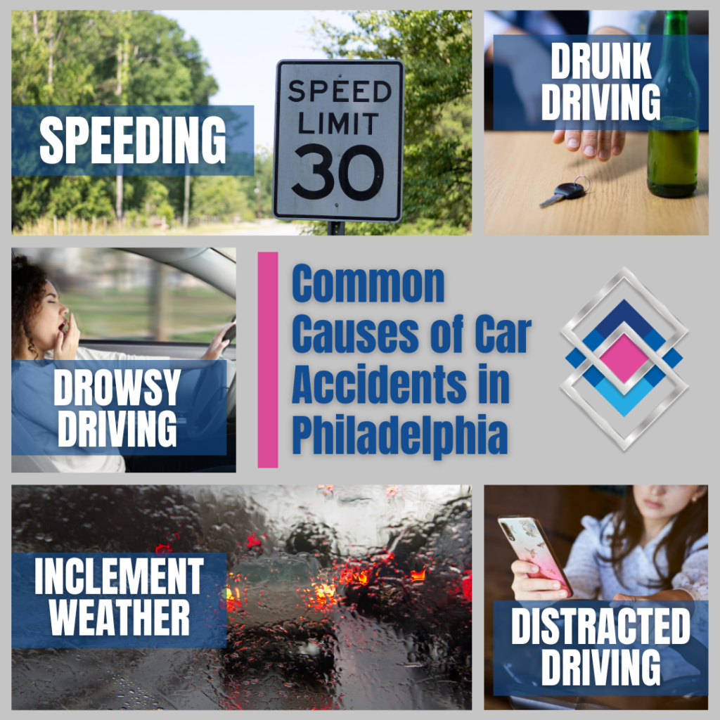 Philadelphia car accident lawyers list common causes of car accidents in Philadelphia