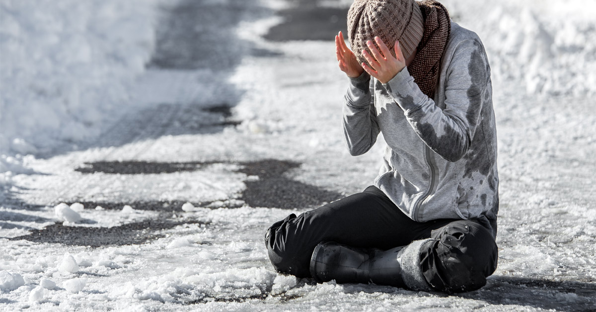 What if You Slip and Fall on an Icy Sidewalk in Front of Someone’s Home?