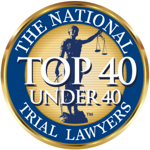 National Trial Lawyers Top 40 Under 40 Badge