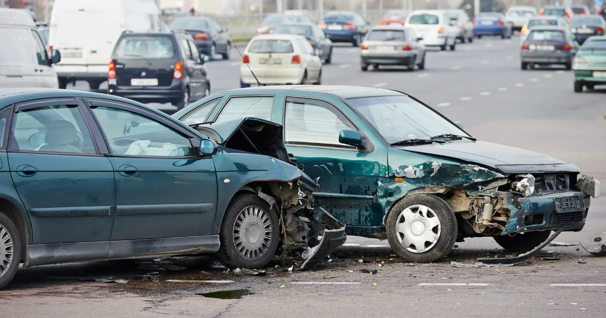 Car crash highway